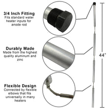 Load image into Gallery viewer, STEADY-ROD Aluminum Zinc Hex Head Flexible Anode Rod - 44 inch